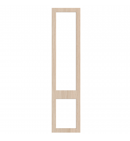 Bordeaux - Made to Measure - Open Frame Top and Bottom Doors Canella Oak