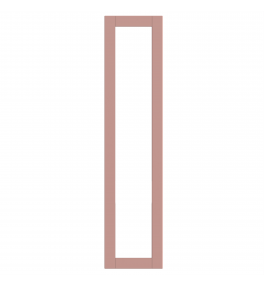 Rennes - Made to Measure - Open Frame Full Doors Matt Blush Pink