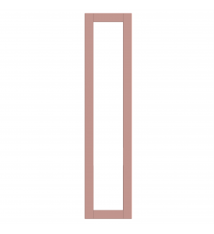 Rennes - Made to Measure - Open Frame Full Doors Matt Blush Pink