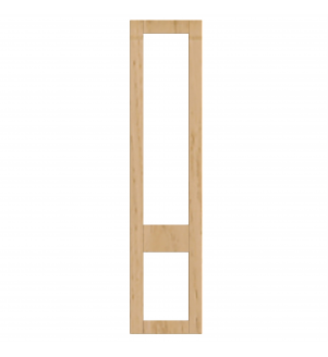 Rennes - Made to Measure - Open Frame Top and Bottom Doors Lissa Oak