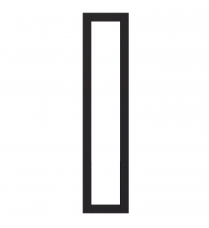 Rennes - Made to Measure - Open Frame Full Doors Matt Black