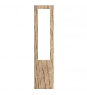 Rennes - Made to Measure - Open Frame Top Doors Halifax Natural Oak