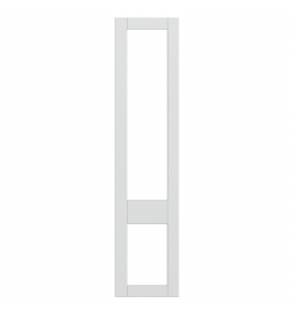 Rennes - Made to Measure - Open Frame Top and Bottom Doors Porcelain White