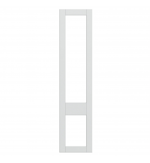 Rennes - Made to Measure - Open Frame Top and Bottom Doors Porcelain White