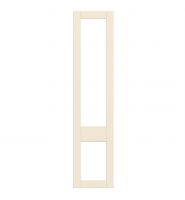 Rennes - Made to Measure - Open Frame Top and Bottom Doors Cremona Oak Cotta