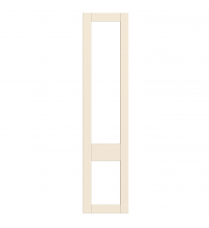 Rennes - Made to Measure - Open Frame Top and Bottom Doors Cremona Oak Cotta