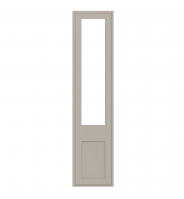 Dunkirk - Made to Measure - Open Frame Top Doors Matt Pebble