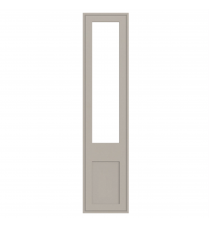 Dunkirk - Made to Measure - Open Frame Top Doors Matt Pebble