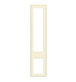 Dunkirk - Made to Measure - Open Frame Top and Bottom Doors Supermatt Alabaster