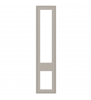 Dunkirk - Made to Measure - Open Frame Top and Bottom Doors Matt Pebble