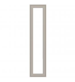 Dunkirk - Made to Measure - Open Frame Full Doors Supermatt Alabaster