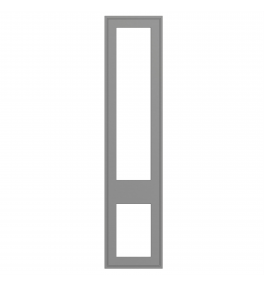 Dunkirk - Made to Measure - Open Frame Top and Bottom Doors Supermatt Dust Grey