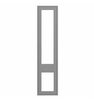 Dunkirk - Made to Measure - Open Frame Top and Bottom Doors Supermatt Dust Grey