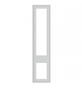 Dunkirk - Made to Measure - Open Frame Top and Bottom Doors Supermatt Dove Grey