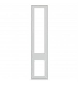 Dunkirk - Made to Measure - Open Frame Top and Bottom Doors Supermatt Dove Grey