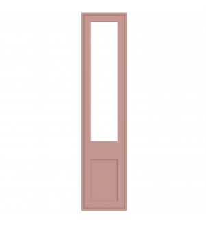 Dunkirk - Made to Measure - Open Frame Top Doors Matt Blush Pink