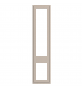 Dunkirk - Made to Measure - Open Frame Top and Bottom Doors Supermatt Cashmere