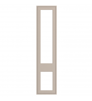 Dunkirk - Made to Measure - Open Frame Top and Bottom Doors Supermatt Cashmere