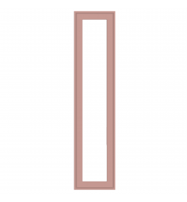 Dunkirk - Made to Measure - Open Frame Full Doors Matt Blush Pink