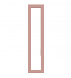 Dunkirk - Made to Measure - Open Frame Full Doors Matt Blush Pink
