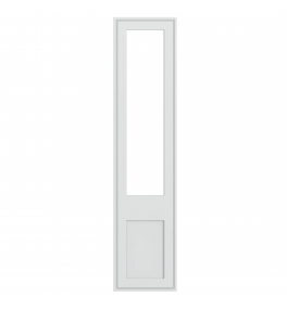 Dunkirk - Made to Measure - Open Frame Top Doors Porcelain White