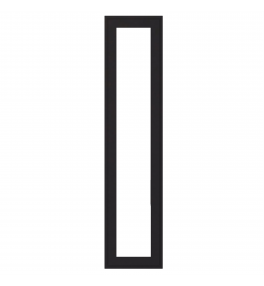 Dunkirk - Made to Measure - Open Frame Full Doors Matt Black