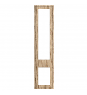 Dunkirk - Made to Measure - Open Frame Top and Bottom Doors Halifax Natural Oak