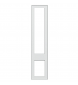 Dunkirk - Made to Measure - Open Frame Top and Bottom Doors Porcelain White