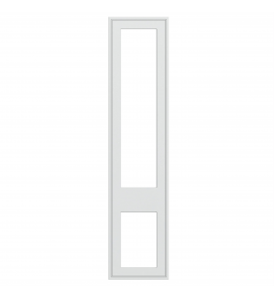 Dunkirk - Made to Measure - Open Frame Top and Bottom Doors Porcelain White