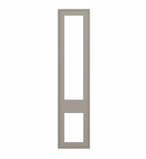 Dunkirk - Made to Measure - Open Frame Top and Bottom Doors Matt Stone Grey