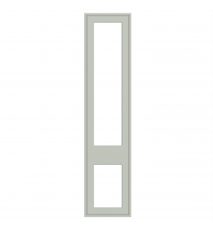 Dunkirk - Made to Measure - Open Frame Top and Bottom Doors Supermatt Fir Green