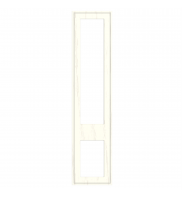 Dunkirk - Made to Measure - Open Frame Top and Bottom Doors Paint Flow Matt Sage Green