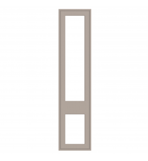 Dunkirk - Made to Measure - Open Frame Top and Bottom Doors Macademia
