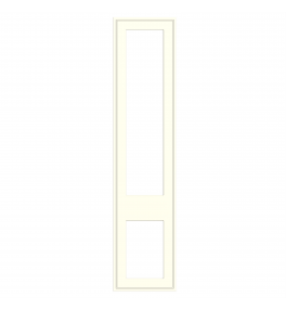 Dunkirk - Made to Measure - Open Frame Top and Bottom Doors White Grey