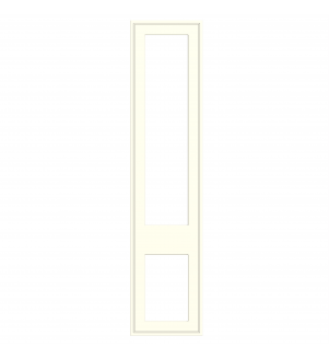 Dunkirk - Made to Measure - Open Frame Top and Bottom Doors White Grey