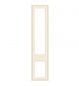Dunkirk - Made to Measure - Open Frame Top and Bottom Doors Cremona Oak Cotta