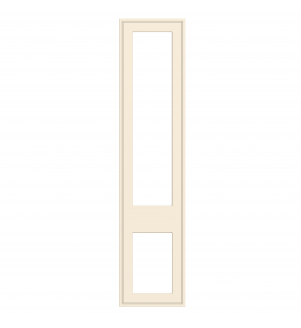 Dunkirk - Made to Measure - Open Frame Top and Bottom Doors Cremona Oak Cotta