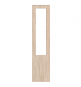 Dunkirk - Made to Measure - Open Frame Top Doors Matt Pebble