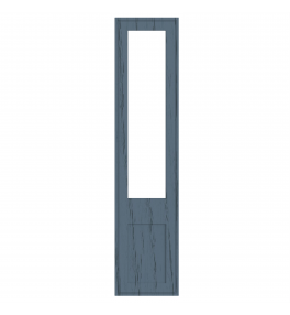 Dunkirk - Made to Measure - Open Frame Top Doors Matt Kombu Green
