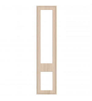 Dunkirk - Made to Measure - Open Frame Top and Bottom Doors Matt Pebble