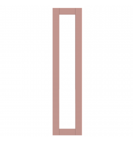 Annecy - Made to Measure - Open Frame Full Doors Matt Blush Pink