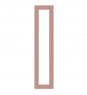 Annecy - Made to Measure - Open Frame Full Doors Matt Blush Pink