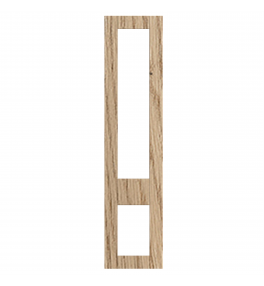 Annecy - Made to Measure - Open Frame Top and Bottom Doors Halifax Natural Oak