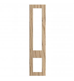 Annecy - Made to Measure - Open Frame Top and Bottom Doors Halifax Natural Oak