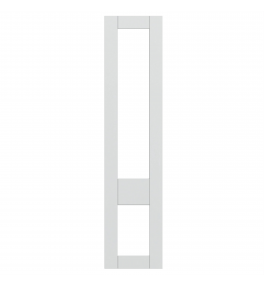 Annecy - Made to Measure - Open Frame Top and Bottom Doors Porcelain White