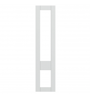 Annecy - Made to Measure - Open Frame Top and Bottom Doors Porcelain White