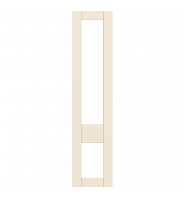 Annecy - Made to Measure - Open Frame Top and Bottom Doors Cremona Oak Cotta