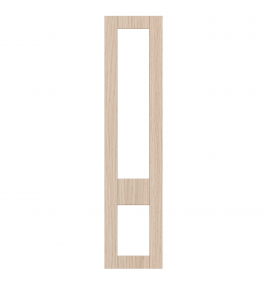 Annecy - Made to Measure - Open Frame Top and Bottom Doors Matt Pebble