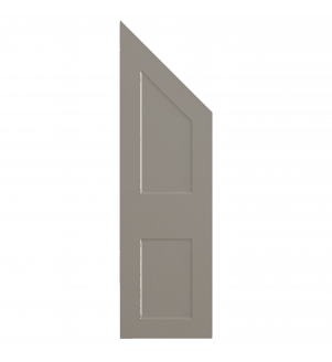 Lyon - Made to Measure - Angled Doors Matt Stone Grey