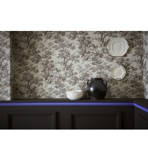 Mambo, Chocolate Colour | Stag Toile-Chocolat, Chocolate Colour 124, Mambo 112 - Detail.jpg